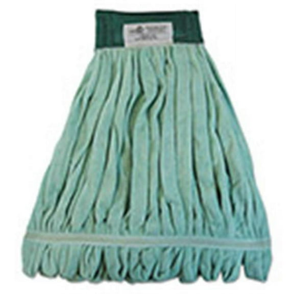 Boardwalk BWKMWTMGCT Microfiber Looped-End Wet Mop Heads - Medium, Green (12-Piece/Carton)