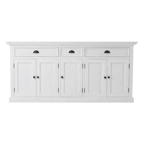 NovaSolo Halifax Special Mahogany Wood Buffet in Classic White