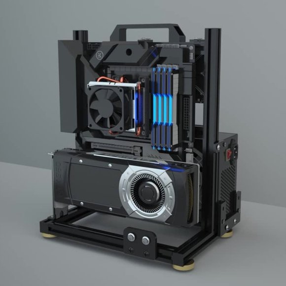 Funda PC Creative Assembly Frame Test Bench Open Air Frame