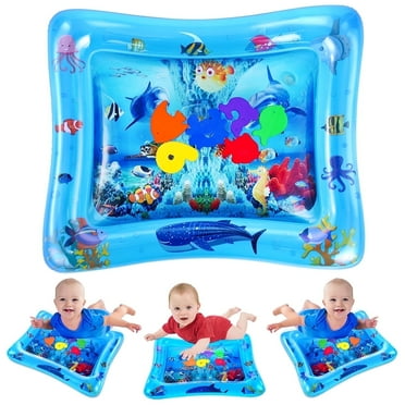 Vatos Tummy Time Inflatable Water Play Mat for Infants and Baby, Baby Toy Gifts Aged 3  Months