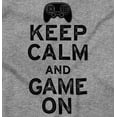 thumbnail image 2 of Vintage Keep Calm Video Game On Nerd Womens Fitted Plus Size Graphic Tee Brisco Brands 2X, 2 of 5