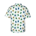 thumbnail image 3 of Balery Cute Turtle Print Men's Hawaiian Shirts Short Sleeve Beach Shirt Relaxed Fit Vacation Button Down Shirts-3X-Large, 3 of 9