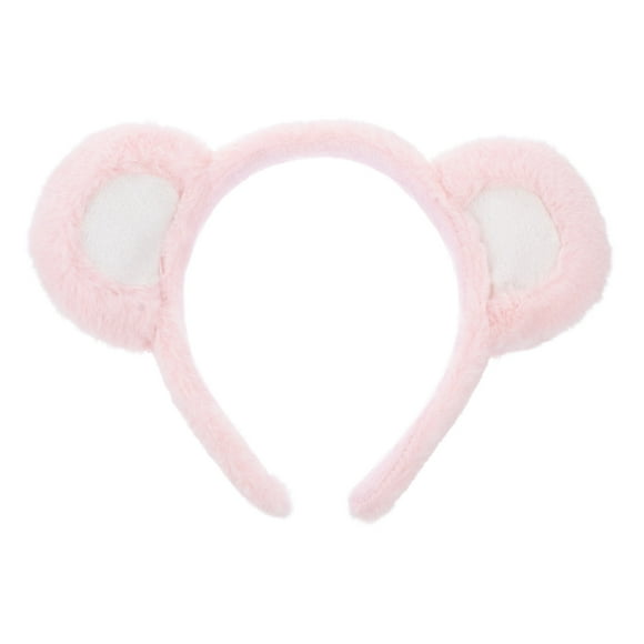 KAKOWELY Bear Ears Headband Plush Animal Ears Hair Bear Face Wash Headband for Women Girls,8.66"X6.3"X0.39"