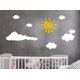 thumbnail image 2 of Calcomanías De Pared De Nube De Sol, Pegatinas De Vinilo Removibles Para Pared Para Niños, Bebés, Niñas, Dormitorio, Guardería, Arte De Pared A66 (Amarillo Blanco), 2 of 5