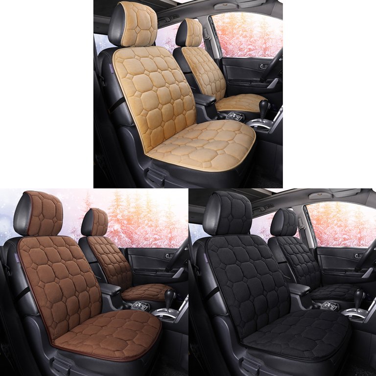 1pc Car Seat Cushion Short Plush Winter Seat Cover