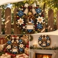 thumbnail image 6 of 3D Fabric Wreath Kit, Hand Assembly Christmas Wreath with Light String and Figures, DIY Holiday Decoration for Door Wall Hanging Winter Home Decor(A), 6 of 6
