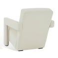 thumbnail image 6 of SAFAVIEH Couture Taylor Modern Velvet Solid Accent Chair, Ivory, 6 of 7