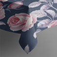 thumbnail image 3 of Pioneer Flower Floral Print Pattern Rectangle Tablecloth 60"x84",Waterproof Polyester Rectangle Table Cloth, Wipeable Spillproof Polyester Tablecloth for Dining, Camping, Indoor and Outdoor, 3 of 5