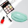 thumbnail image 4 of Unique Bargains 1 Pc Mesh Hand-held Sundries Makeup Bag Polyester Green 8.27in, 4 of 6