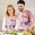 thumbnail image 3 of Pioneer Flower Floral Print Pattern Apron-Garden Aprons for Women with Pockets-Cotton Linen Waterproof Kitchen Cooking Gardening Aprons Adjustable for Kitchen,Cooking,BBQ and Salon 33x27 Inch, 3 of 7