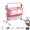 PINK, variant on Portable Baby Bassinet Bedside Sleeper with Wheels,Canopy,Storage,Height Adjustable for Newborns/Babies/Infants(Bluetooth Enabled),Unisex,Gray