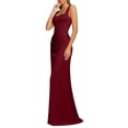 thumbnail image 6 of Iyufng Evening Gown for Women Spaghetti Straps Pleated Bodycon Maxi Dresses, 6 of 6