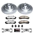 thumbnail image 3 of PowerStop Front Z36 Truck & Tow Carbon-Fiber Ceramic Brake Pad and Drilled and Slotted Rotor Kit Fits: FORD MAZDA Select Models K5079-36, 3 of 9