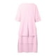 thumbnail image 5 of Vestido informal de manga corta y cuello redondo liso para mujer: doble capa con abertura, corte holgado, para el día a día, fiestas y ocasiones elegantes, 5 of 7