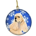 thumbnail image 1 of Carolines Treasures SS4660-CO1 Cocker Spaniel Winter Snowflakes Holiday Christmas Ceramic Ornament, 1 of 2