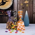 thumbnail image 7 of 200Pcs Halloween Snack Bags Clear Candy Cookie Treat Bags with Twist Ties, 4 Patterns Pumpkin Bat Spider and Witch Design, 7 of 7