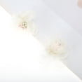 thumbnail image 5 of Unique Bargains 1 Pair Shoelace Charms Organza Flower Fashion Shoe Accessories Beige, 5 of 5