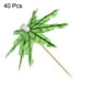 thumbnail image 3 of Sombrillas de bebida Palillos de cóctel de bambú Palitos de hojas de palmera 40Pack, 3 of 5