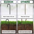 thumbnail image 3 of Estacas de Rebar EUOKOK con Gancho en J de 18 cm, Paquete de 16, Acero Negro, 3 of 6