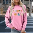 thumbnail image 2 of Zhanying Sweatshirt for Women Solid Color Pullover Blouses Relaxed Fit Long Sleeve Fall Tops Sweaters Basic Tees, 2 of 5