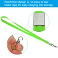 thumbnail image 3 of Uxcell 16.93" x 0.59" Neck Lanyards with Swivel Hook Clip for ID Badge Keys Fluorescent Green 20 Pack, 3 of 5
