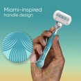 thumbnail image 4 of Venus Miami Sunrise Deluxe Smooth Sensitive, 1 Women's Razor, 2 Refills, 4 of 6