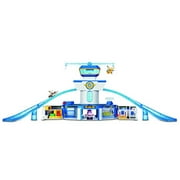 Super Wings - World Airport Toy Playset |Includes Jett and Donnie Figures |2" Transform-a-Bot Scale