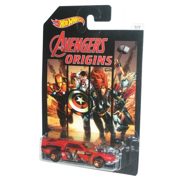 Marvel Comics Hot Wheels Avengers Origins Rivited Black Widow Die-Cast Toy Car #7