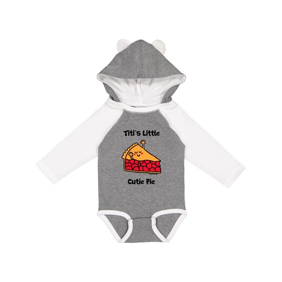 Inktastic Titi's little Cutie Pie Boys or Girls Long Sleeve Baby Bodysuit