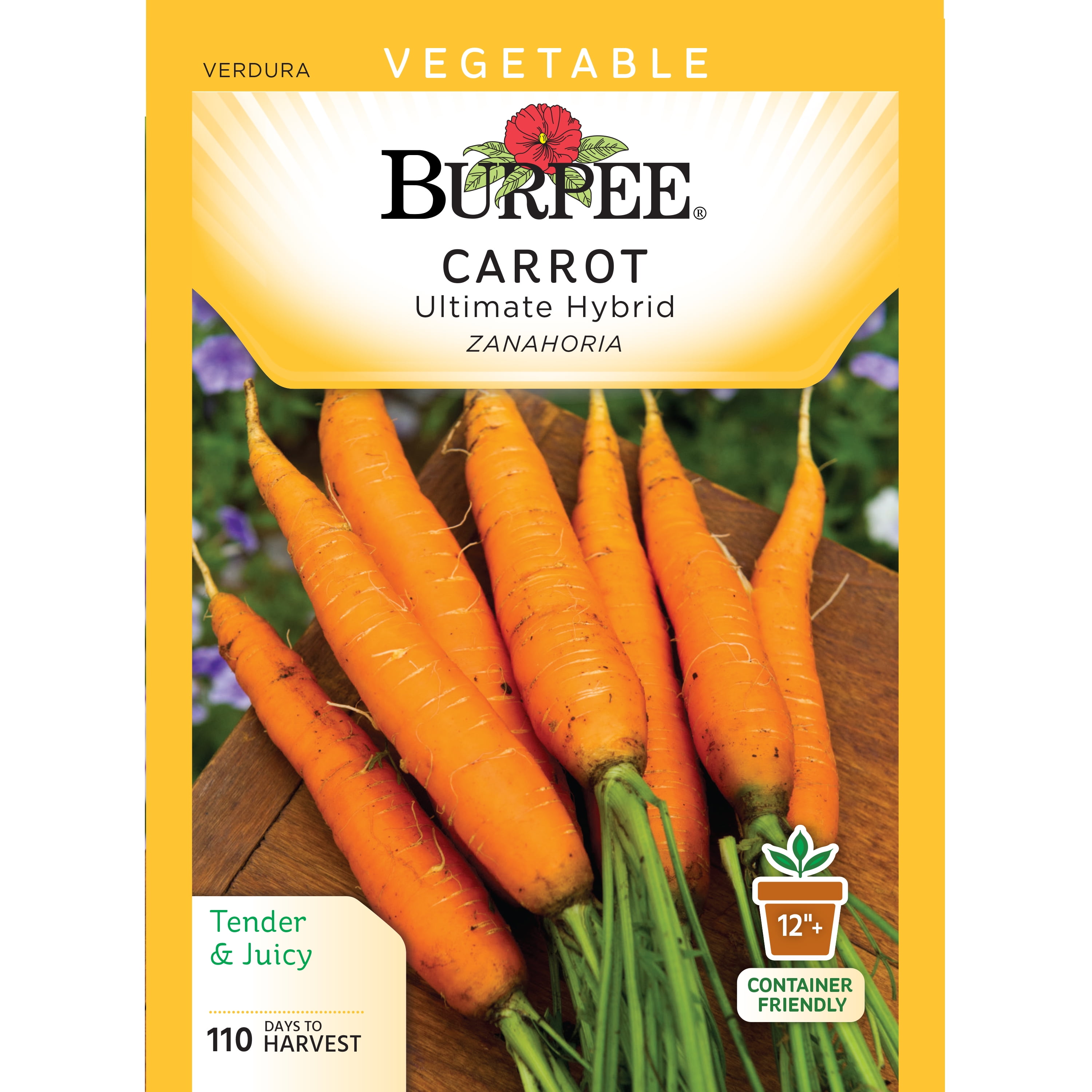 Garden vegetable Burpee mixed color carrot seeds