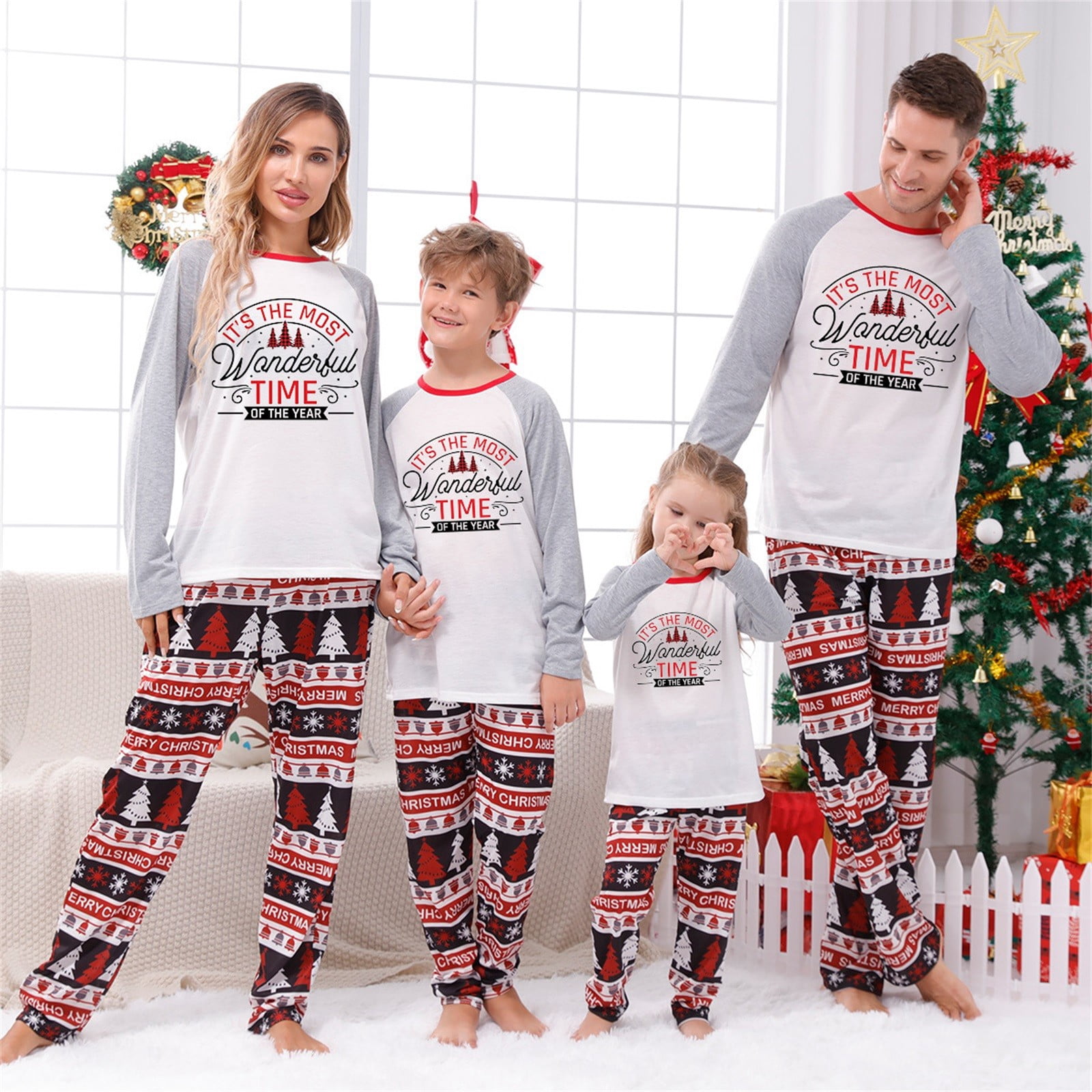 Onlypjs Family Matching Christmas Pajamas Sets for Women, Men and Couples