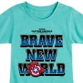 thumbnail image 3 of Marvel Captain America: Brave New World - Logo - Toddler And Youth Girls Fitted Short Sleeve Graphic T-Shirt, 3 of 5