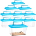thumbnail image 1 of 10-Piece Portable Spider Tarantula Enclosure Reptile Terrarium for Breeding Box Snake Hatching Container - Ideal for Bearded Dragon Lizard, 1 of 4