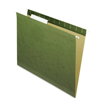 UPC: 0078787423176 | Pendaflex Reinforced Hanging File Folders  1/3 Cut Tabs  Letter Size  Green  Pack of 25