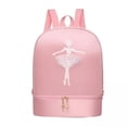 thumbnail image 1 of Bolso de baile de ballet,Mochila de baile de ballet con compartimento para zapatos,Mochila linda para niños con correa ajustable para el hombro,Mochila informal,duradera y portátil,Bolso de, 1 of 8