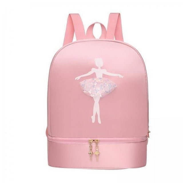 Bolso de baile de ballet,Mochila de baile de ballet con compartimento para zapatos,Mochila linda para niños con correa ajustable para el hombro,Mochila informal,duradera y portátil,Bolso de