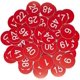 thumbnail image 1 of Etiquetas de números de plástico Etiquetas numeradas grabadas Etiquetas de identificación Etiquetas clave sin agujero, 1 of 5