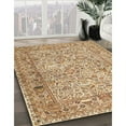 thumbnail image 3 of Ahgly Company Machine Washable Indoor Square Traditional Light Brown Area Rugs, 10' Square, 3 of 7