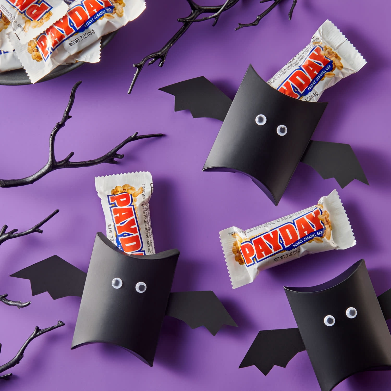 (2 pack) PAYDAY Peanut Caramel Snack Size, Halloween Candy Bag, 11.6 oz