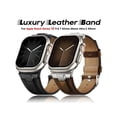 thumbnail image 3 of Luxury Genuine Leather Strap for Apple Watch Ultra 49mm 45mm 46mm 44mm 42mm for iWatch se 6 5 4 series 10 9 8 7 ultra 2 bracelet, 3 of 18