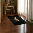 thumbnail image 3 of TOWN & COUNTRY TERRA Hiya Painted Welcome Outdoor Door Mat, Natural Coir, Heavyweight, Non-Slip Entryway Mat, Black, 24"x36", 3 of 5