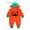 Orange, variant on WEAIXIMIUNG Overalls for Toddler Boys Baby Boys Girls Pumpkin Romper Jumpsuit Outfits