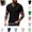 Black, variant on Mfakffe Mens T-shirt Casual V-Neck Short Sleeve Breathable Fitness Shirt Lightweight Comfy Versatile Sport Top