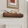 thumbnail image 1 of Fireplace Mantel Floating Wood Shelf Rustic 60 Natural Brown, 1 of 6