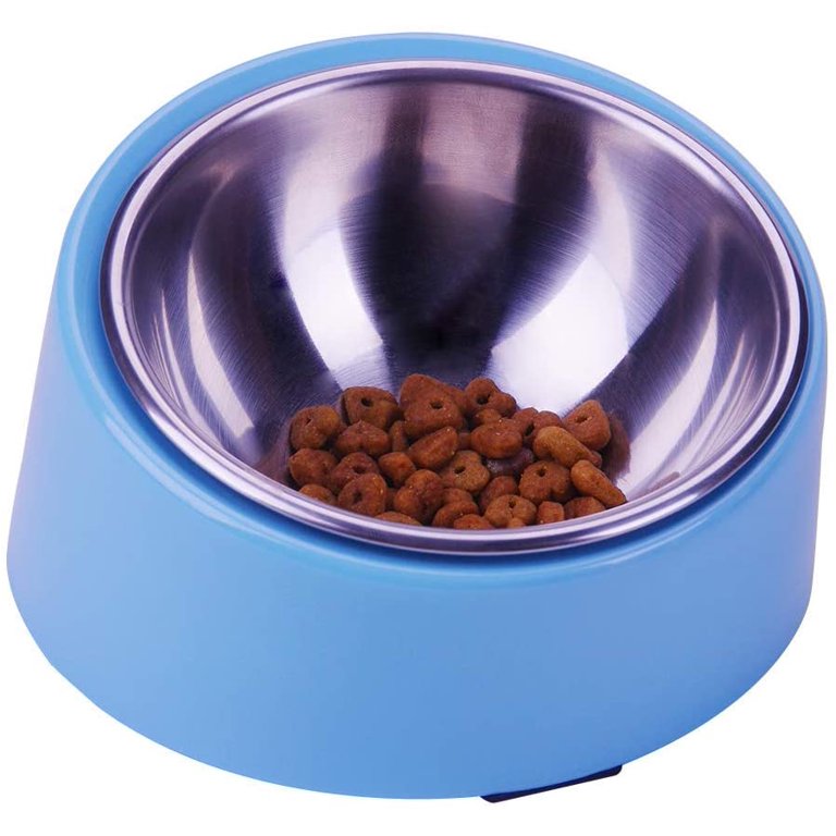 Non Spill Dog Food and Water Bowl with Overflow Proof Design, 2-in