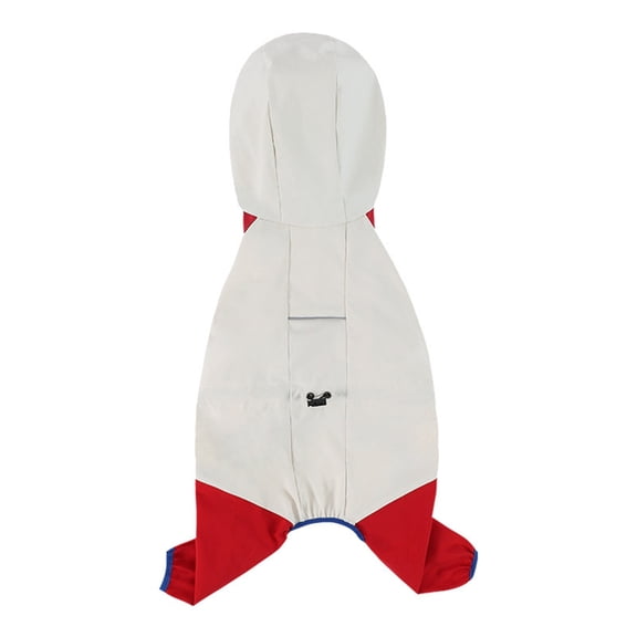 Pet Dogs Rain Coat Reflective Strips Hooded Jumpsuits Dogs Waterproof Coat Water Resistant Clothes for Cats Rain Cover