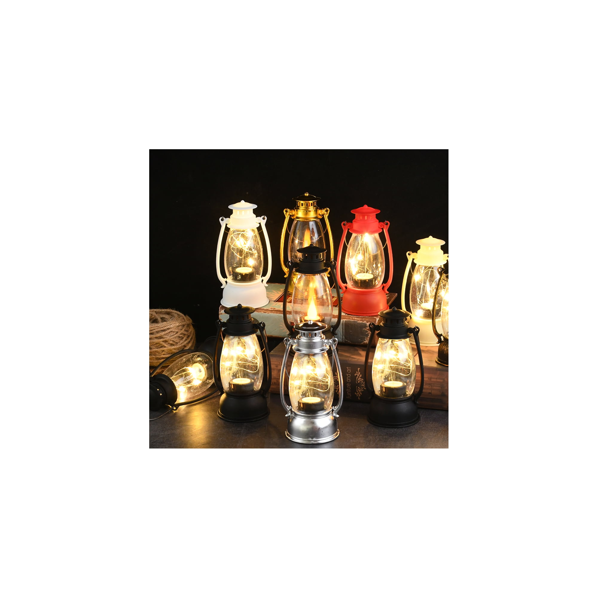 Mini LED Lanterns Small Lanterns Indoor Lanterns Decorative Outdoor Hanging Lantern Decor
