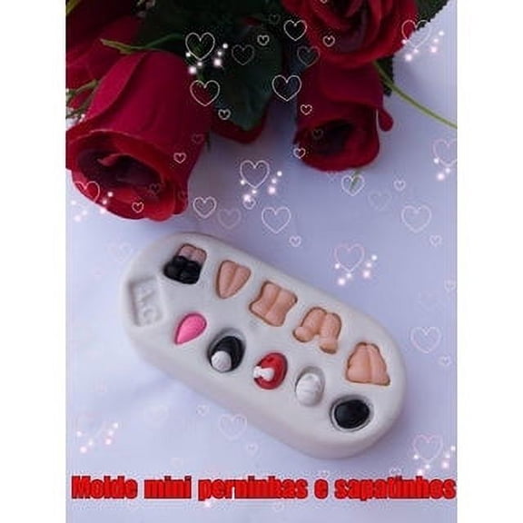 Silicone Mold Mini Perninhas e Sapatinhos - Mini Legs and Shoes Collection Artes da Cris