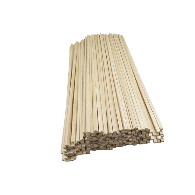 Guardoinrt 100Pcs Unfinished Wood Sticks Woodcrafts for Crafts Model Building Supplies 250cm
