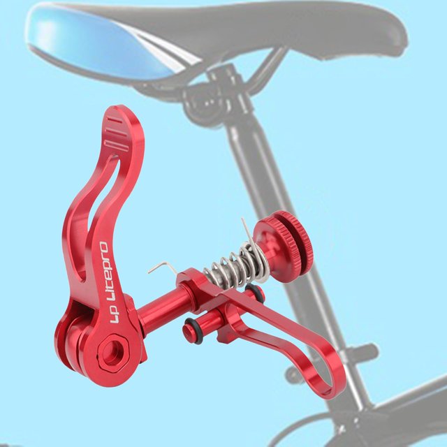 Abrazadera de sillín de palanca rojo shamjiam Abrazadera de tija de sillín de bicicleta